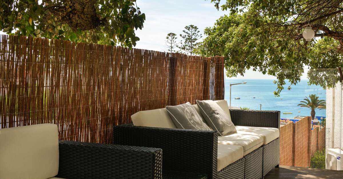 Een foto van het terras bij 3HB Golden Beach Appartementen