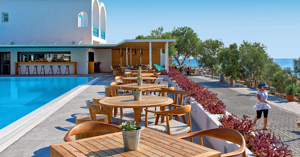 Een foto van de faciliteiten bij Kamari Beach Hotel