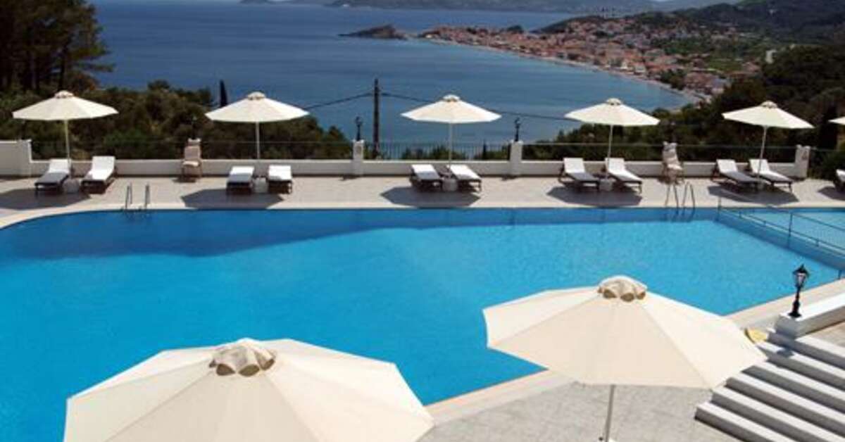 Een foto van het zwembad bij Kalidon Panorama Hotel