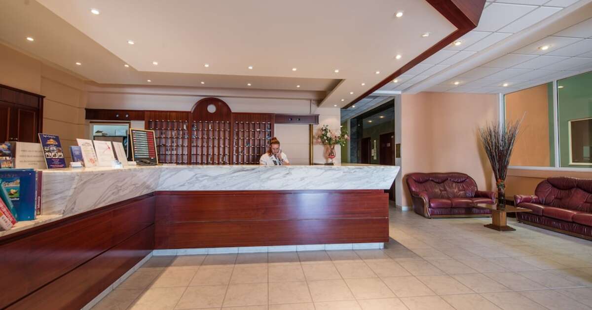 Een foto van het interieur van Astir Palace