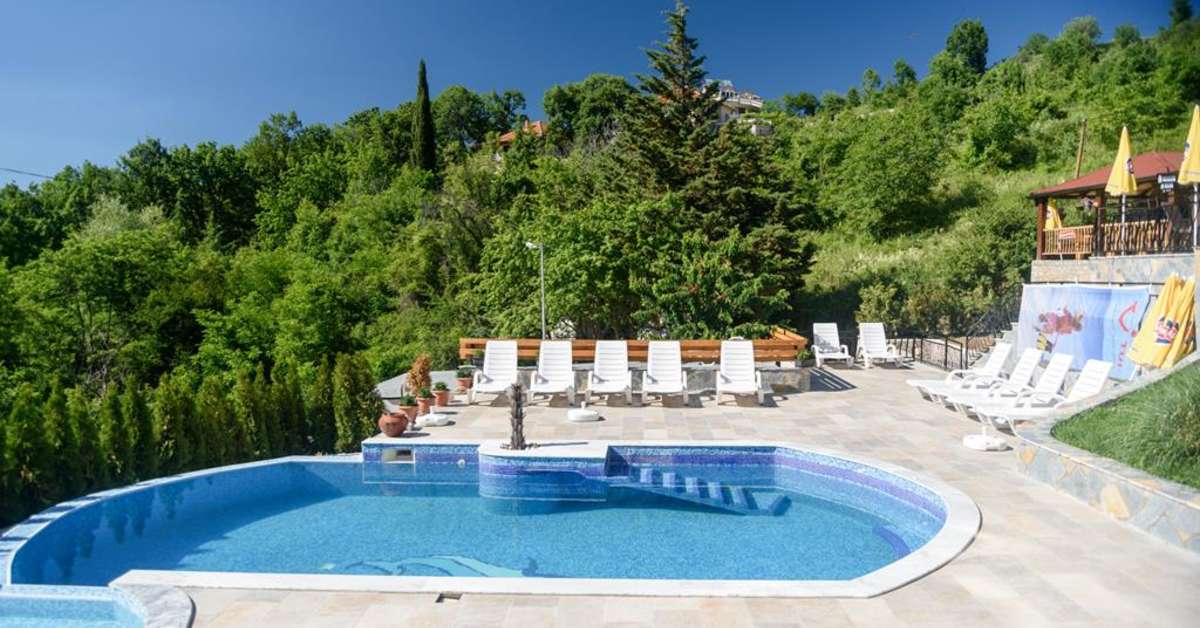 Een foto van het zwembad bij Villa Sveti Stefan