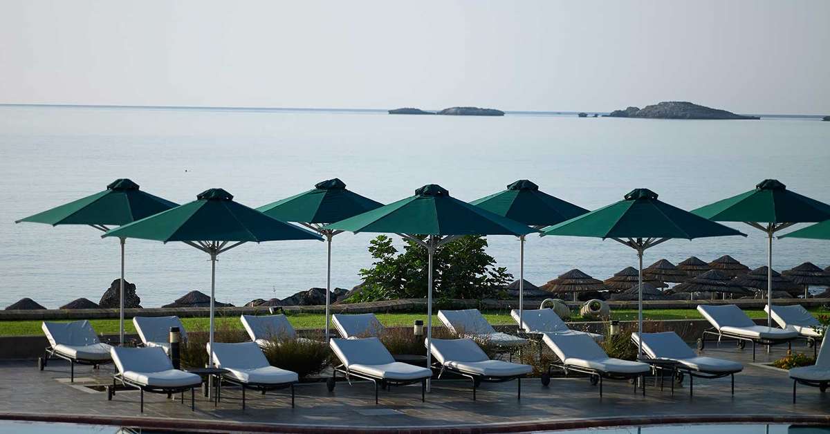 Een foto van het zwembad bij Lindian Dream Seaside Resort