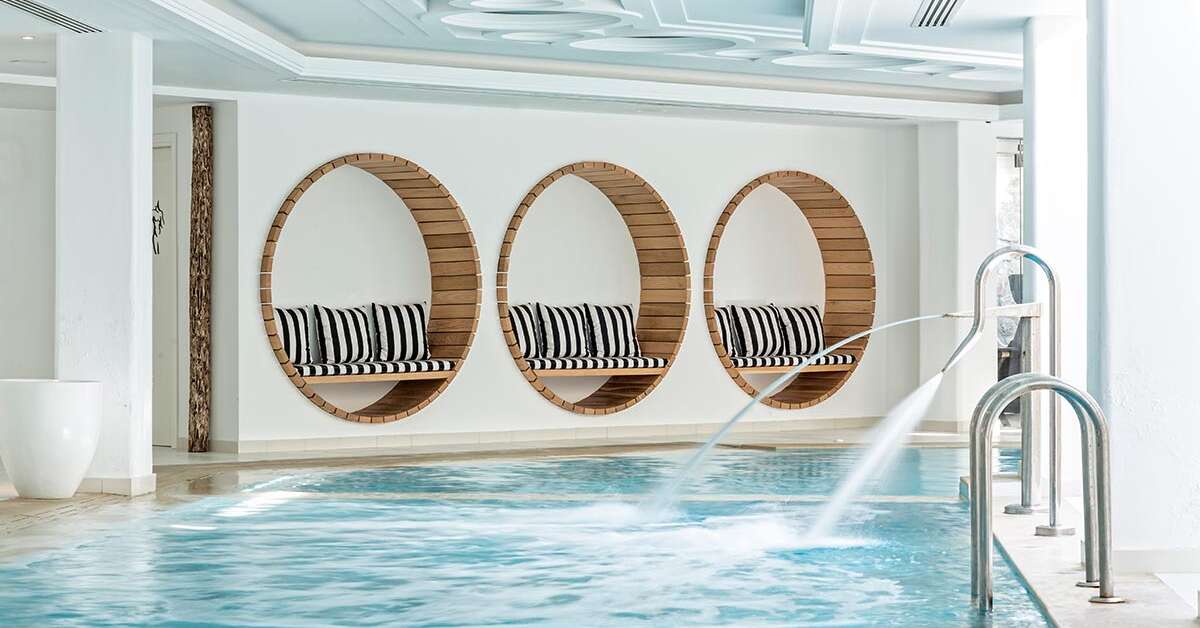 Een foto van het zwembad bij Myconian Villa Collection