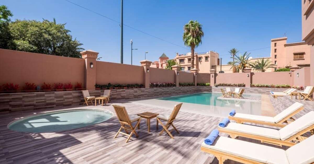 Een foto van het zwembad bij Hotel Ayoub