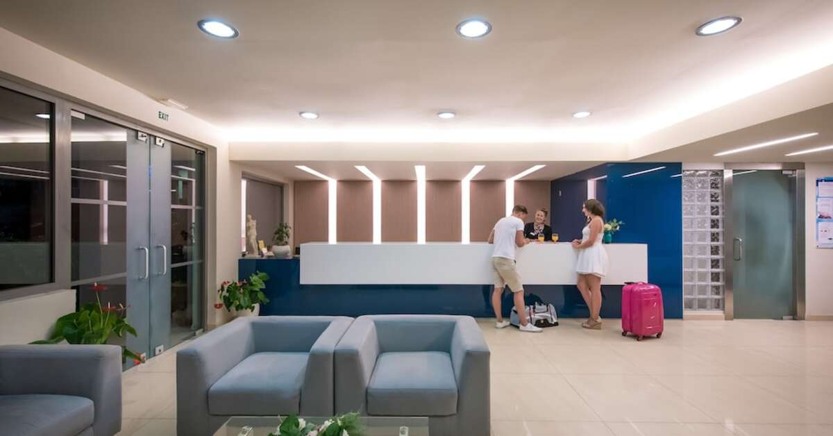 Een foto van het interieur van Corissia Beach