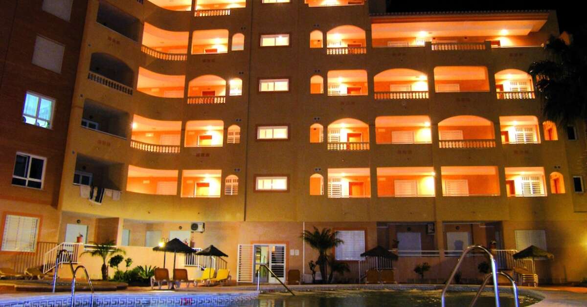 Een foto van het zwembad bij Maracay Appartementen