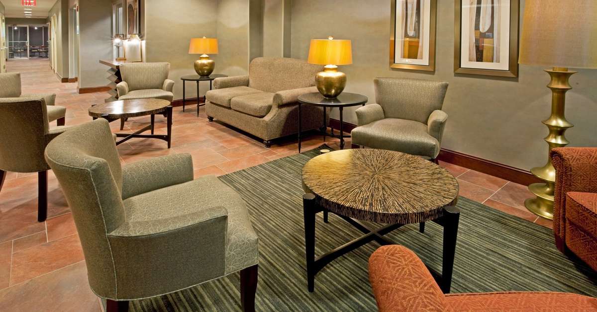 Een foto van het interieur van Holiday Inn Express New York City Times Square
