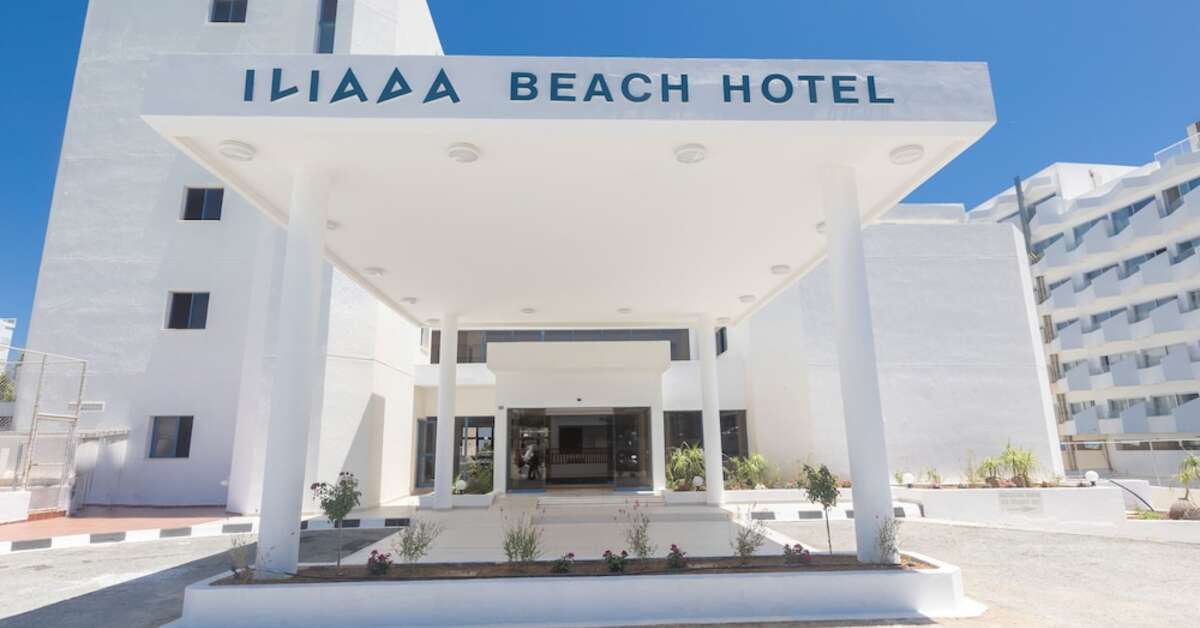 Ein Foto von der Außenansicht des Iliada Beach Hotel