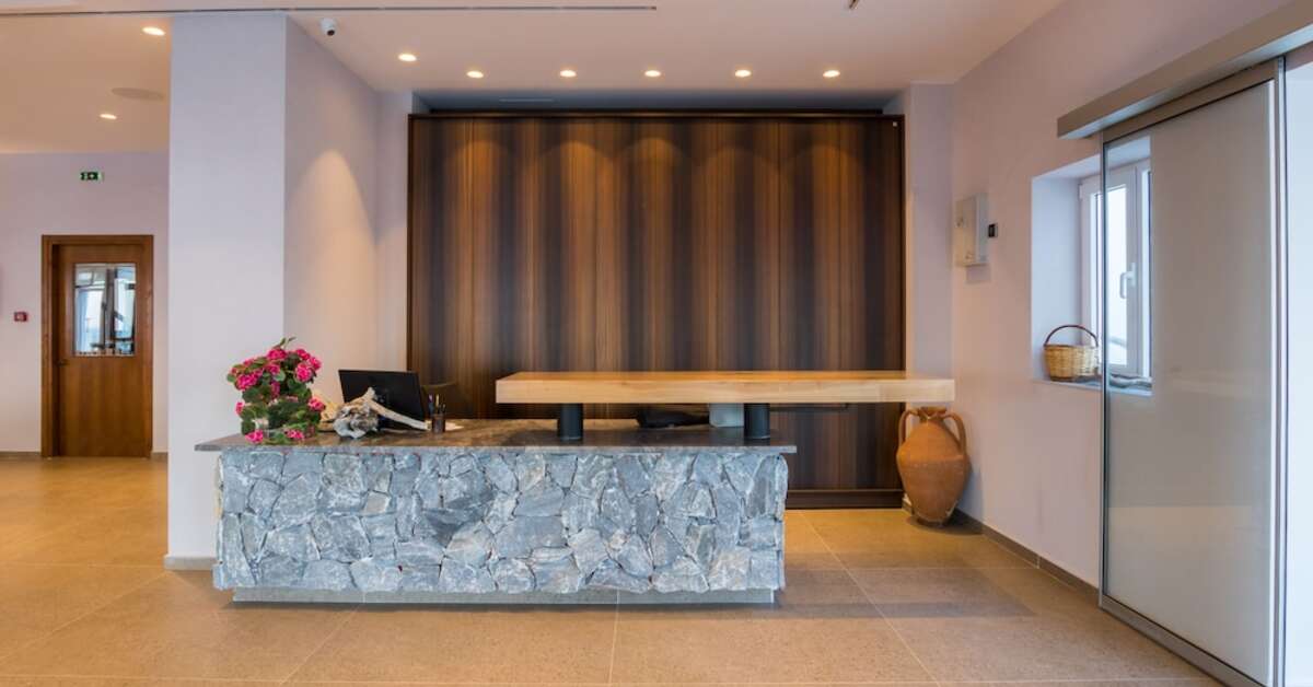 Een foto van het interieur van Aegean Village