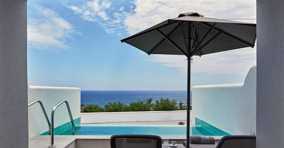 Ein Foto Esperos Village Blue & Spa
