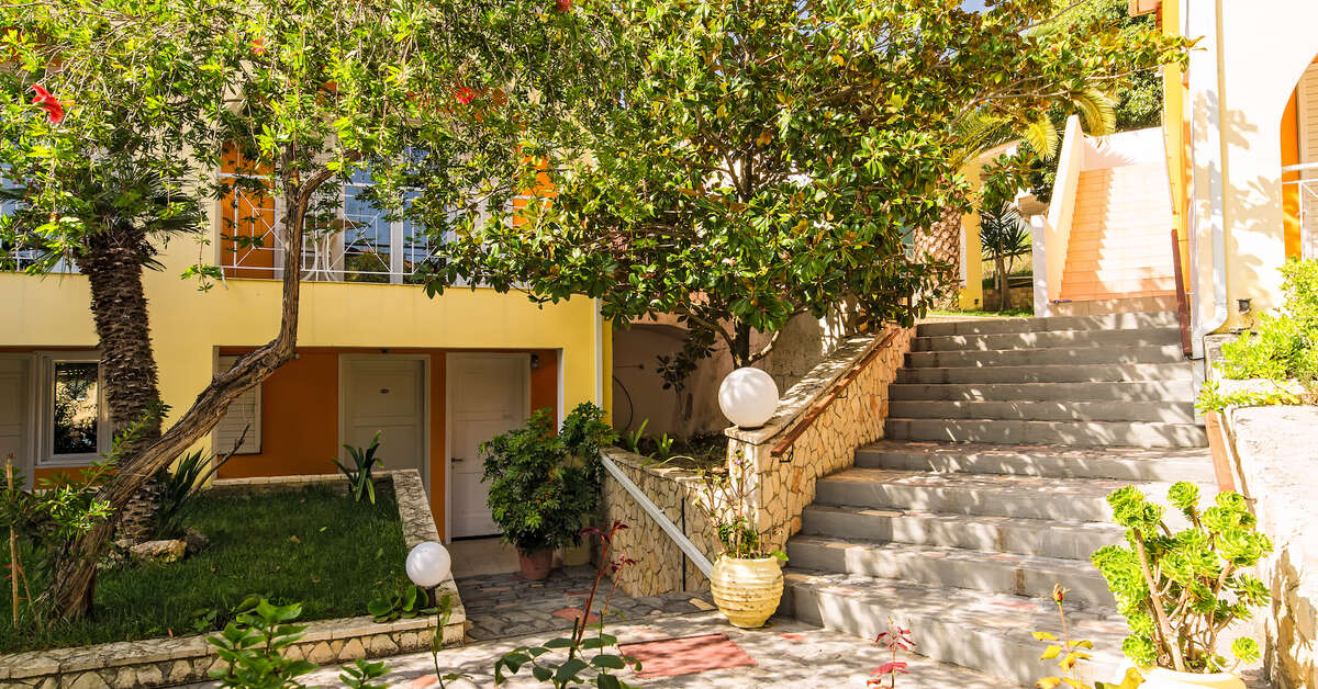 Een foto van de buitenkant van Sunrise Hotel Tsilivi