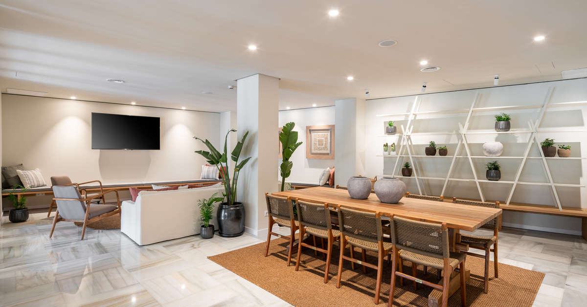 Een foto van het interieur van Hotel Eden Nord