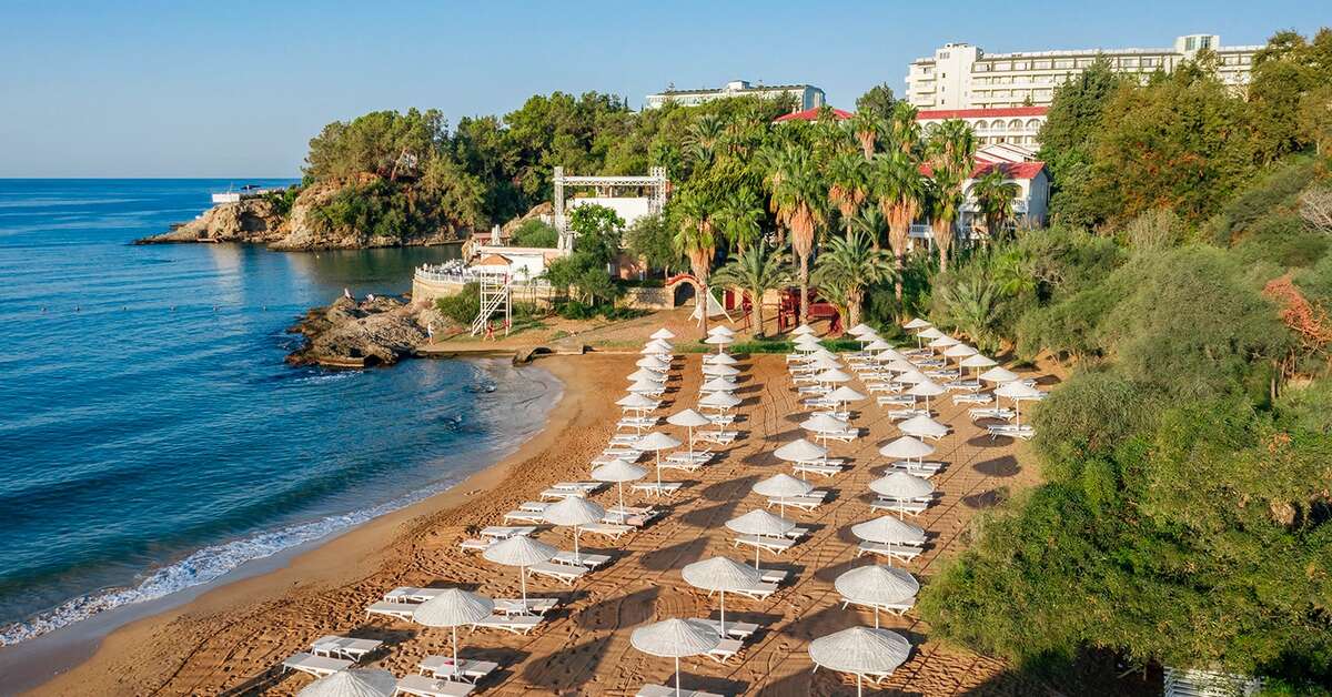 Een foto van het strand bij Utopia Beach Club