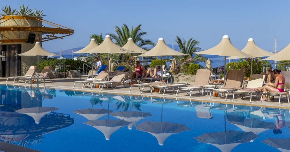 Een foto van het zwembad bij Diamond of Bodrum