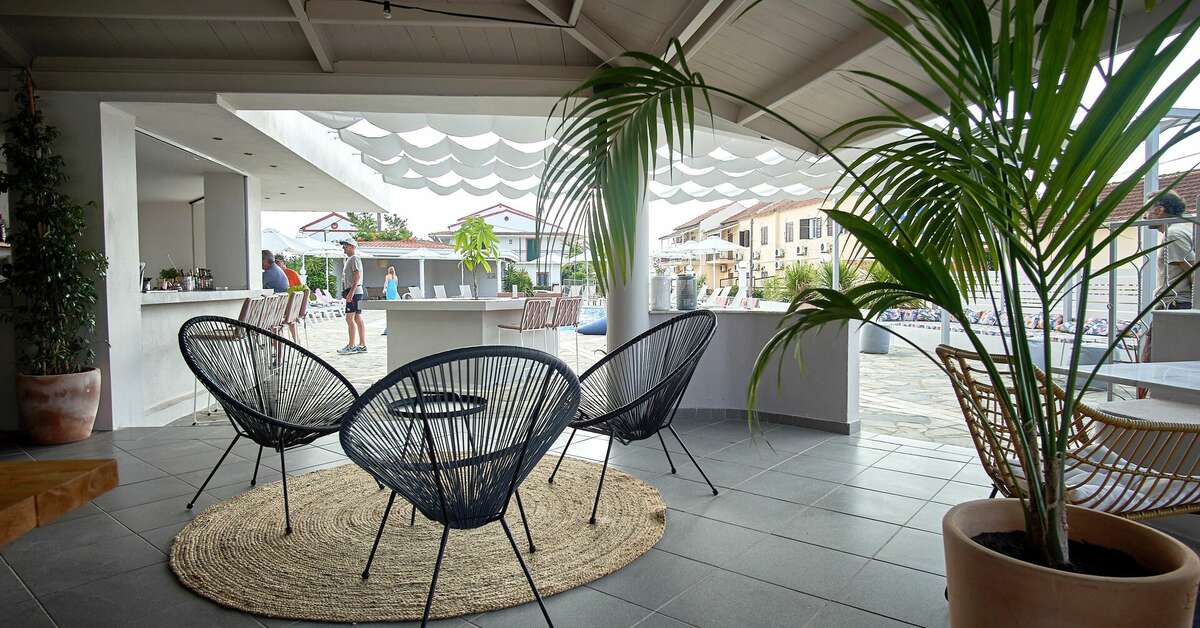 Een foto van het terras bij Seaside Resorts