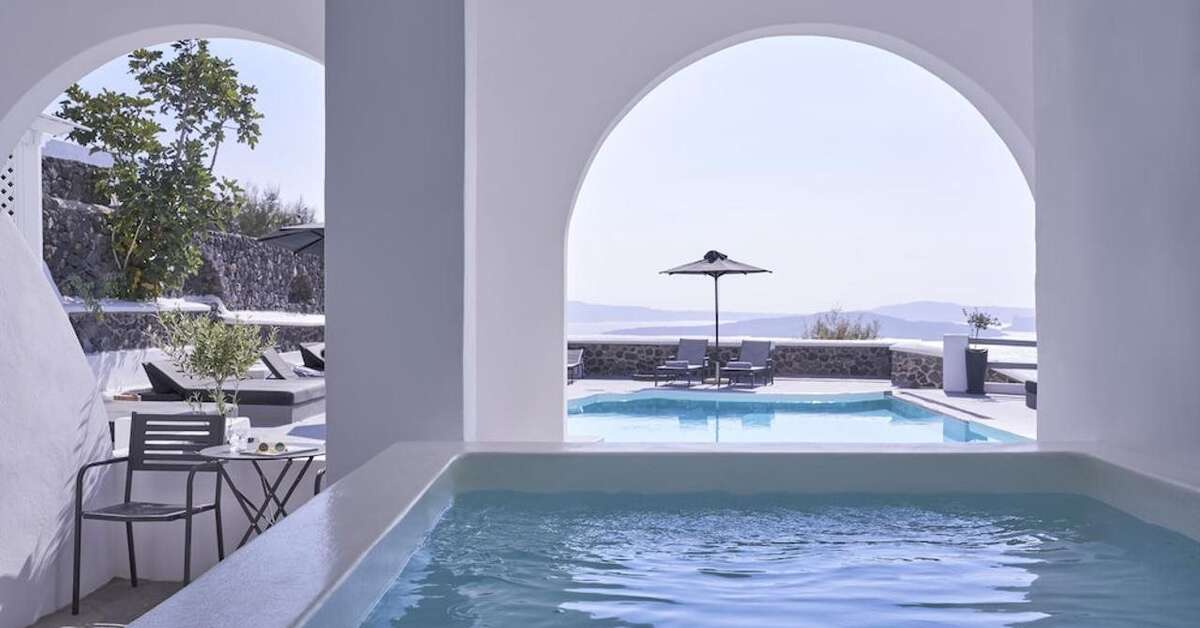 Ein Foto Mr & Mrs White Santorini
