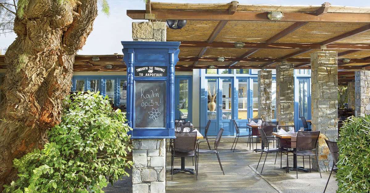 Ein Foto von den Einrichtungen im Agapi Beach Resort