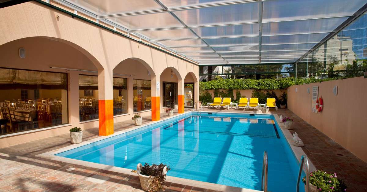 Een foto van het zwembad bij Casablanca Inn Boutique Hotel