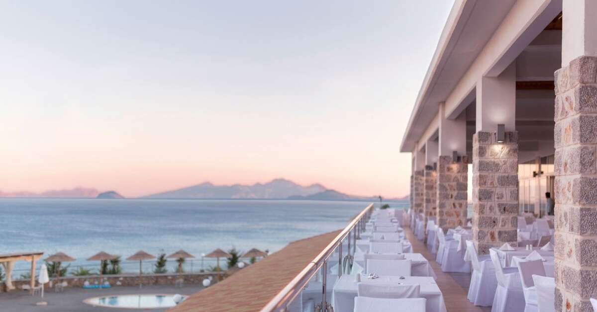 Een foto van de faciliteiten bij Grand Blue Beach Hotel
