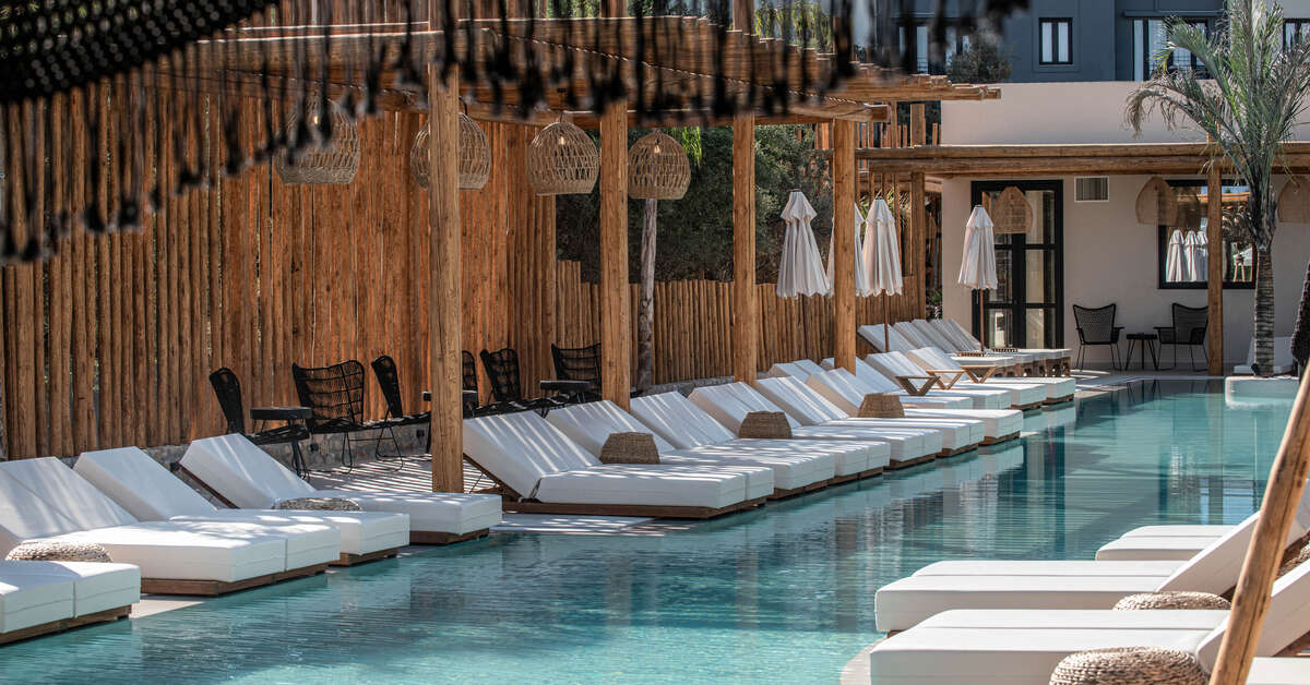 Ein Foto vom Pool im Indigo Inn Casa