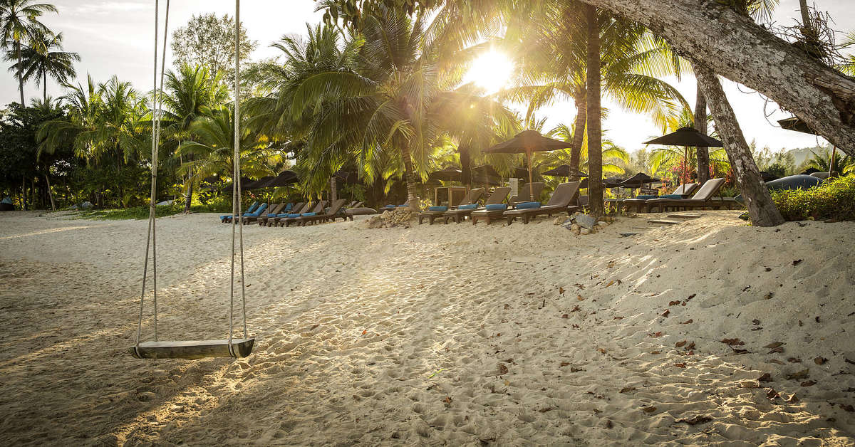 Een foto van het strand bij Robinson Club Khao Lak