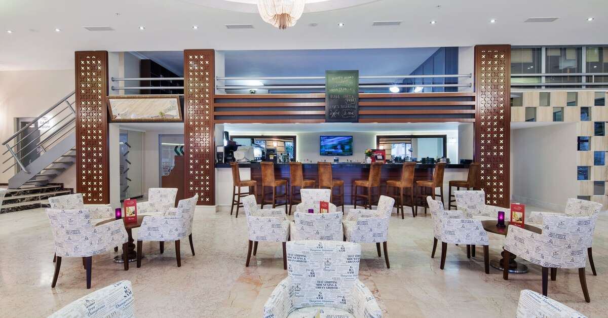 Ein Foto von den Einrichtungen im Alaiye Kleopatra Hotel