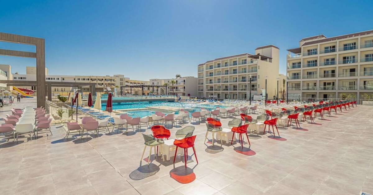 Een foto van het zwembad bij Amarina Abu Soma Resort & Aquapark