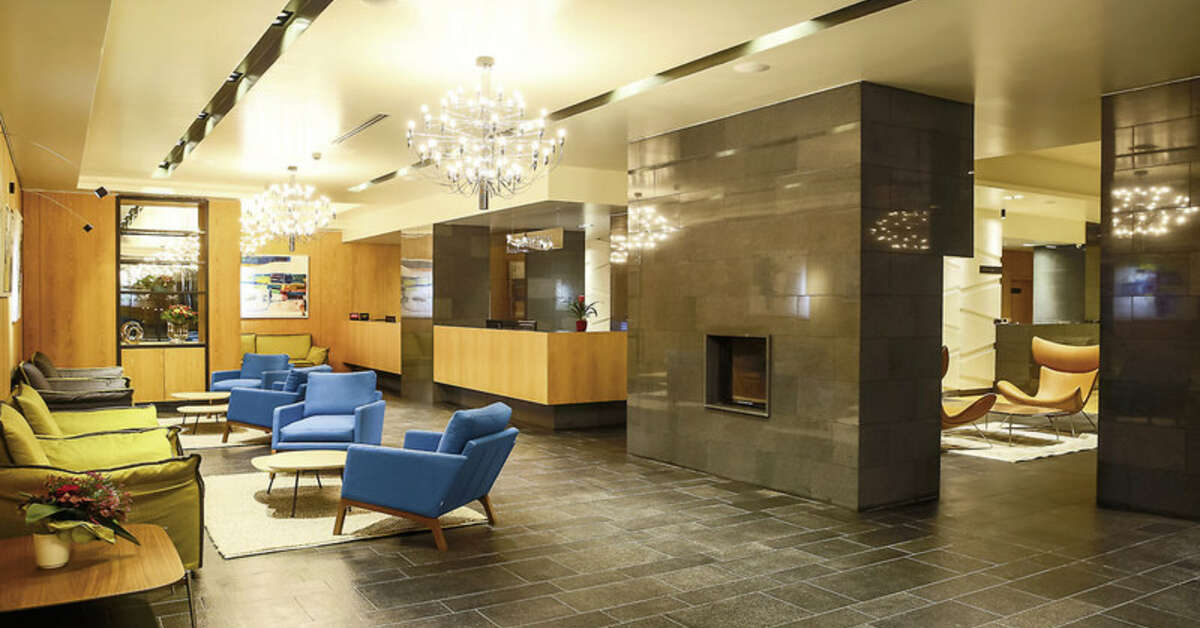 Een foto van het interieur van Grand Hotel Suhl