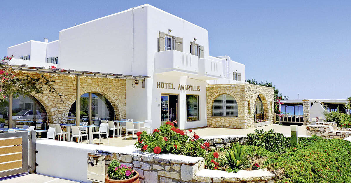 Een foto van de buitenkant van Amaryllis Paros Beach Hotel