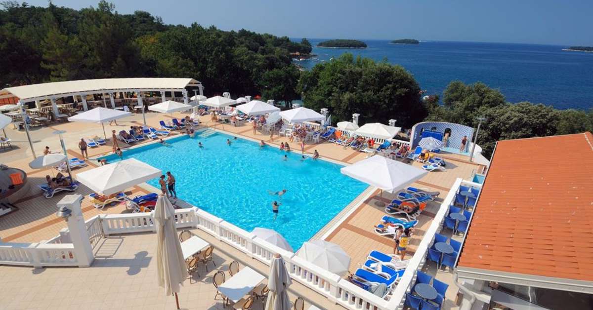 Ein Foto von einer Übersicht des Maistra All Inclusive Resort Funtana