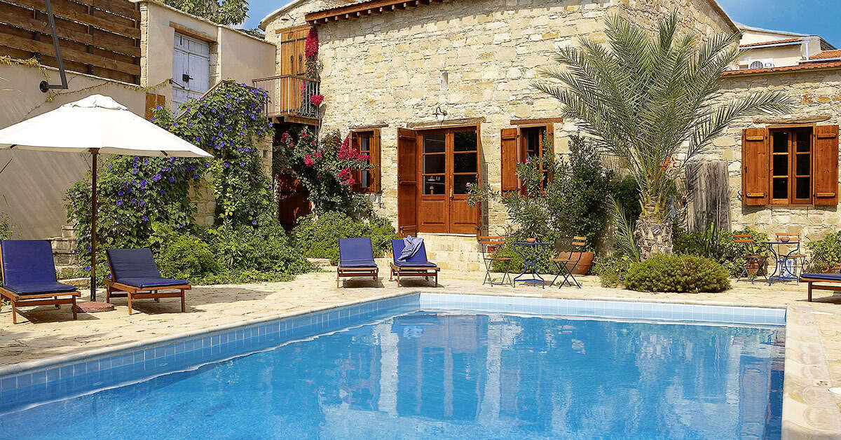 Ein Foto vom Pool im Filokypros Country Houses