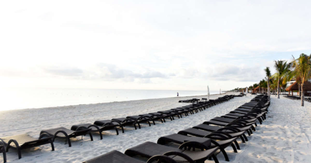 Een foto van het strand bij Royalton Riviera Cancun