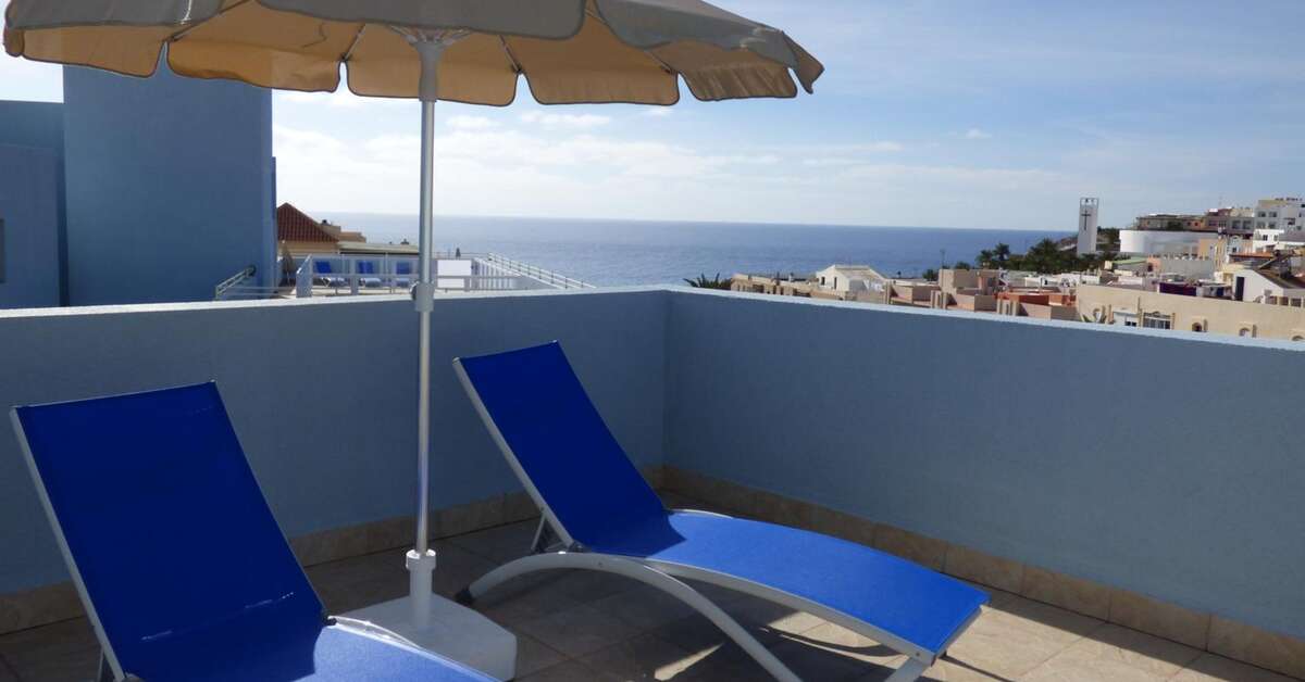 Een foto van het terras bij Appartementen Tao Morro Jable