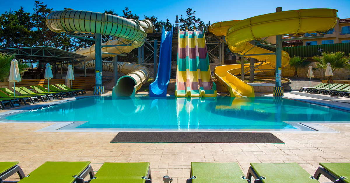 Een foto van het zwembad bij Gouves Water Park Holiday Resort