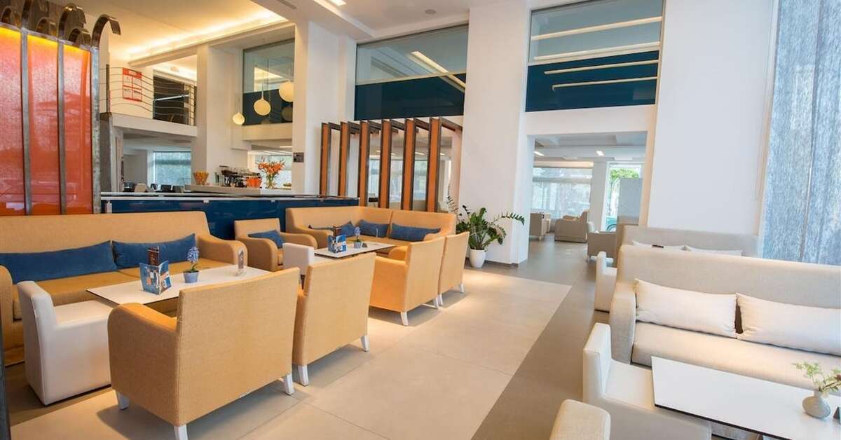 Een foto van het interieur van Hotel Astron