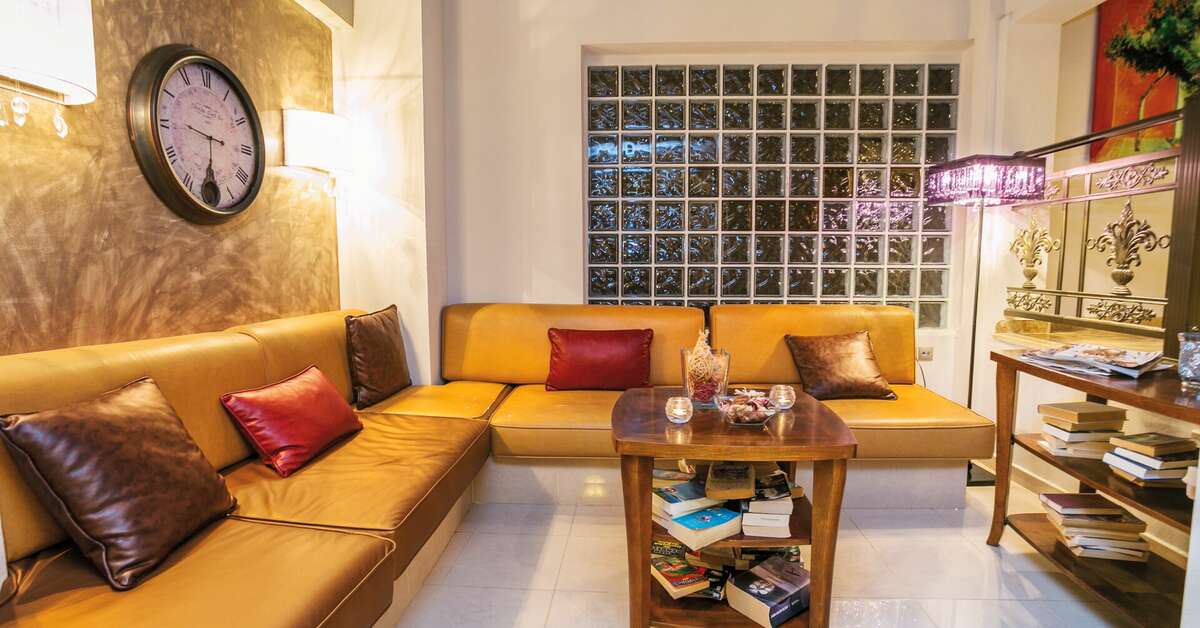 Een foto van het interieur van Thalassies Nouveau
