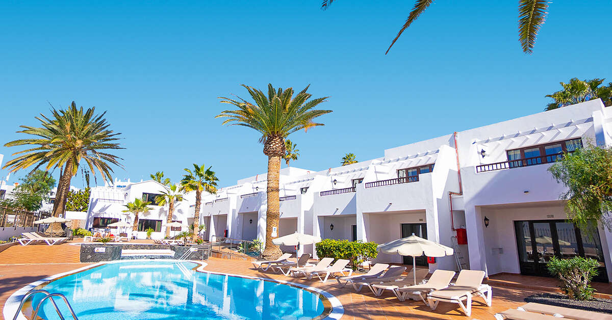 Ein Foto vom Pool im Apartments Flamingo