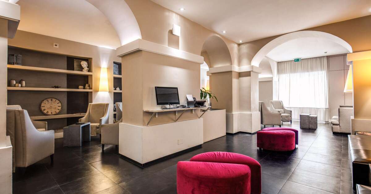 Een foto van het interieur van Hotel Villafranca Rome