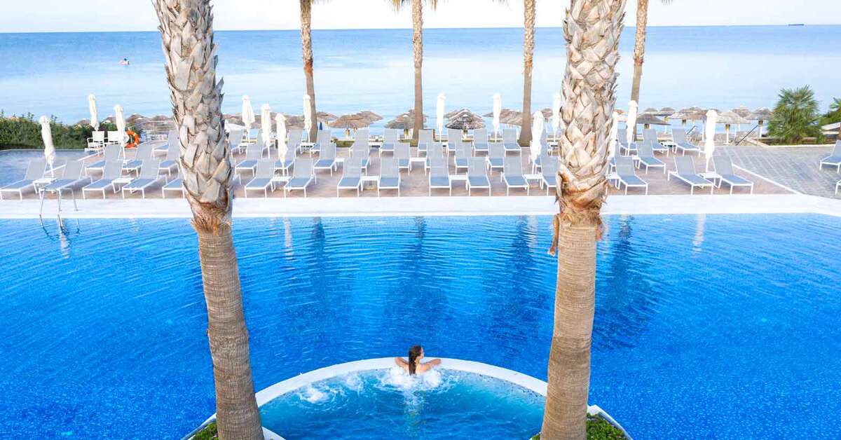 Een foto van een overzicht van Hotel Potidea Palace