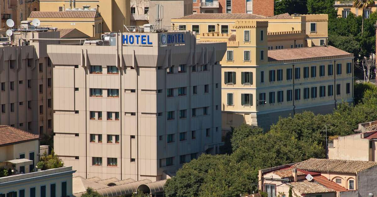 Een foto van de buitenkant van Hotel Regina Margherita