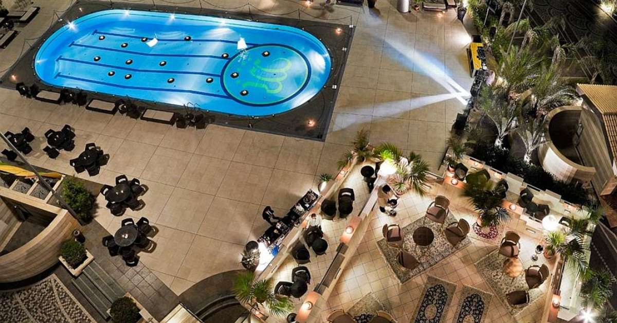 Een foto van het zwembad bij Grand Hotel Minareto