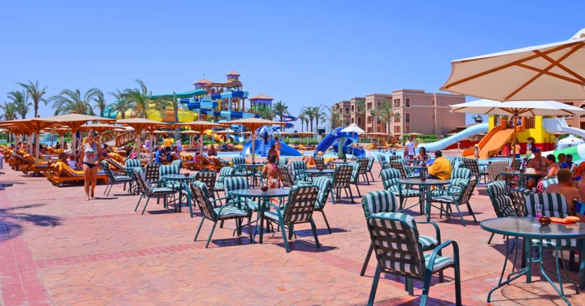 Een foto van het terras bij Charmillion Club Aquapark