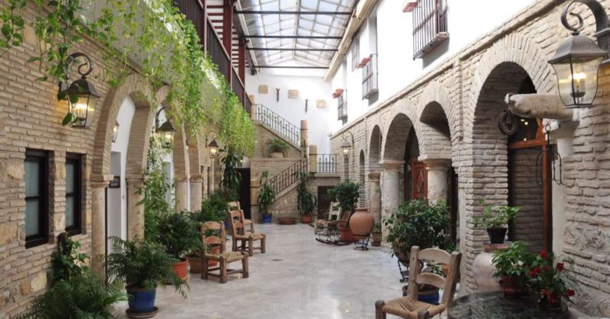 Een foto van het interieur van Hacienda Posada De Vallina