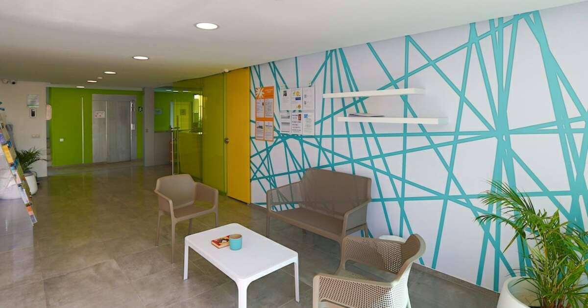 Een foto van het interieur van Appartementen Walhalla