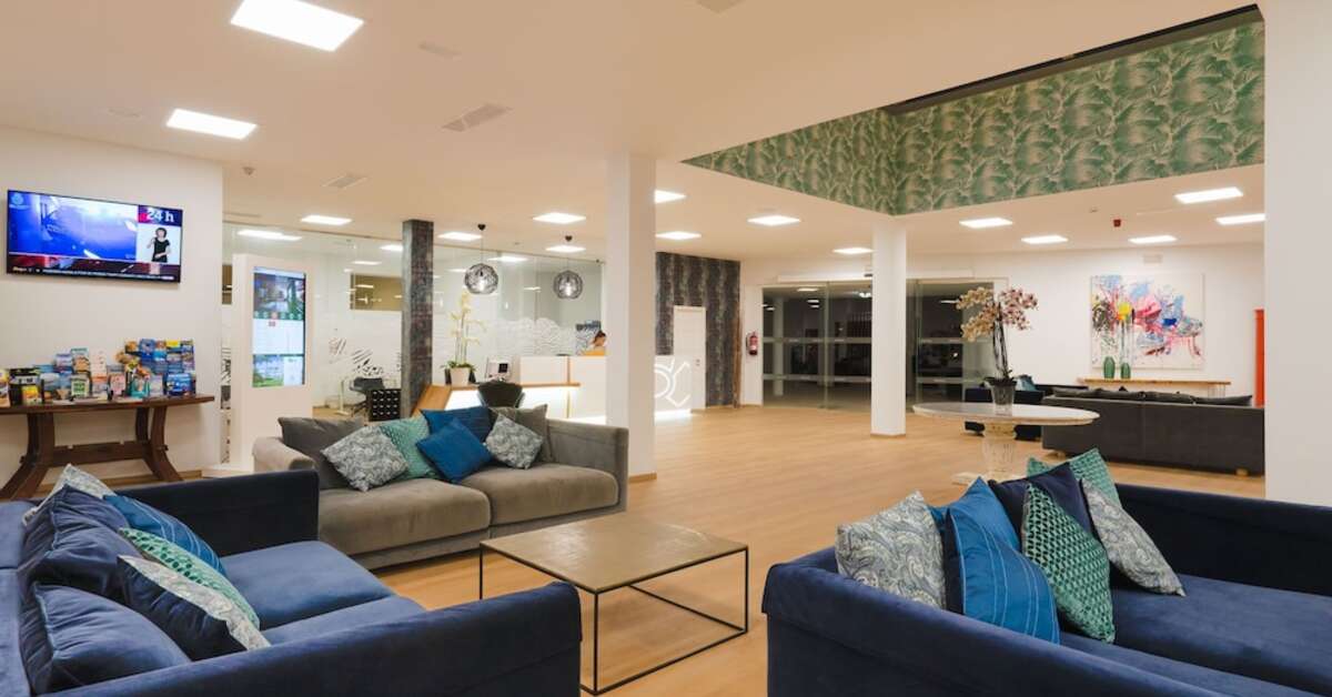 Een foto van het interieur van Aparthotel Santa Rosa