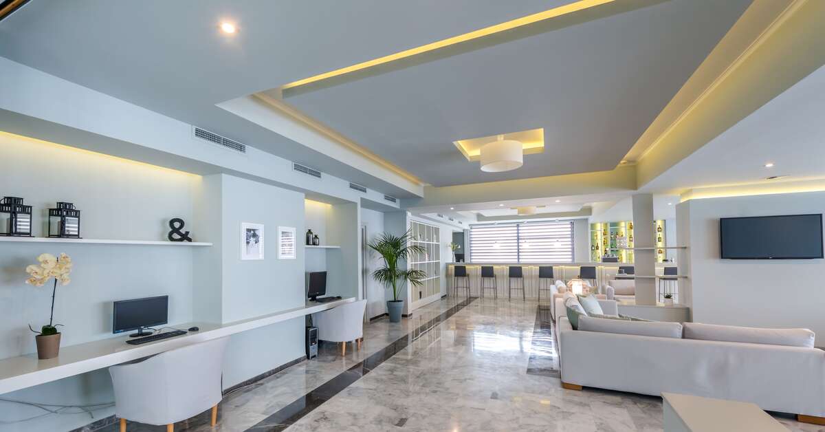 Een foto van het interieur van Contessa Hotel