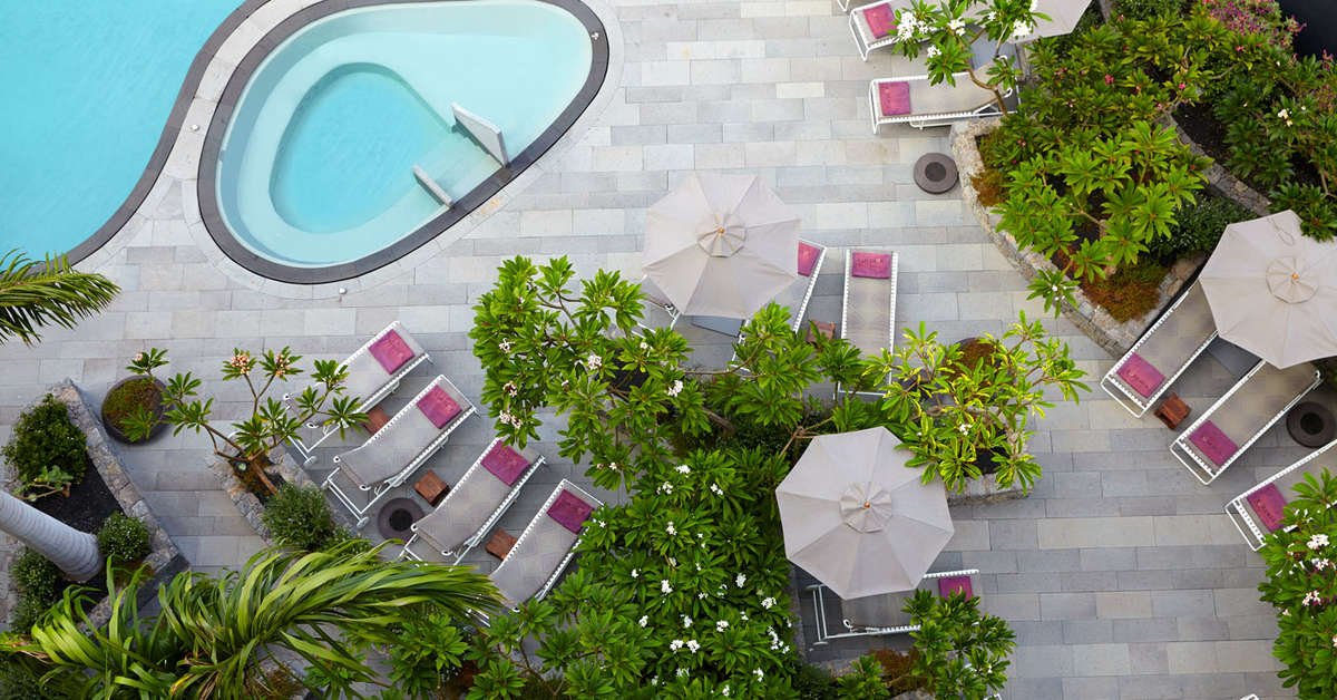 Een foto van het zwembad bij Bohemia Suites & Spa