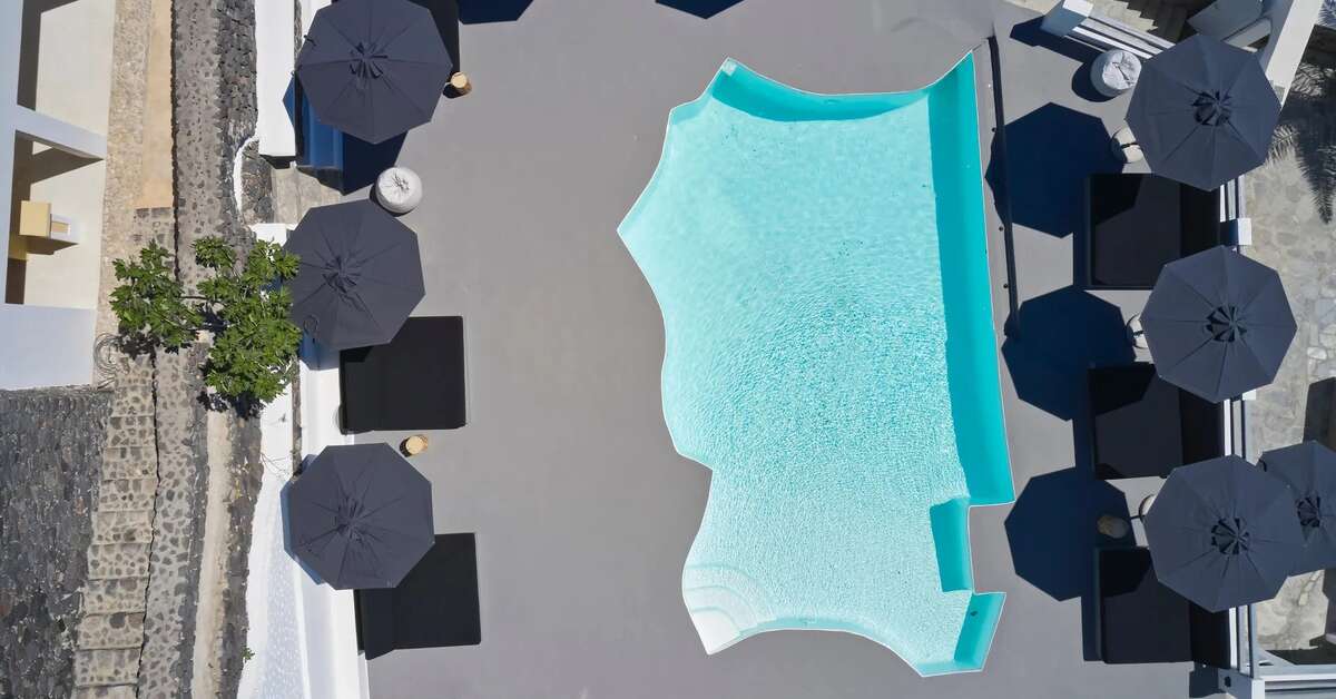 Ein Foto Mr & Mrs White Santorini