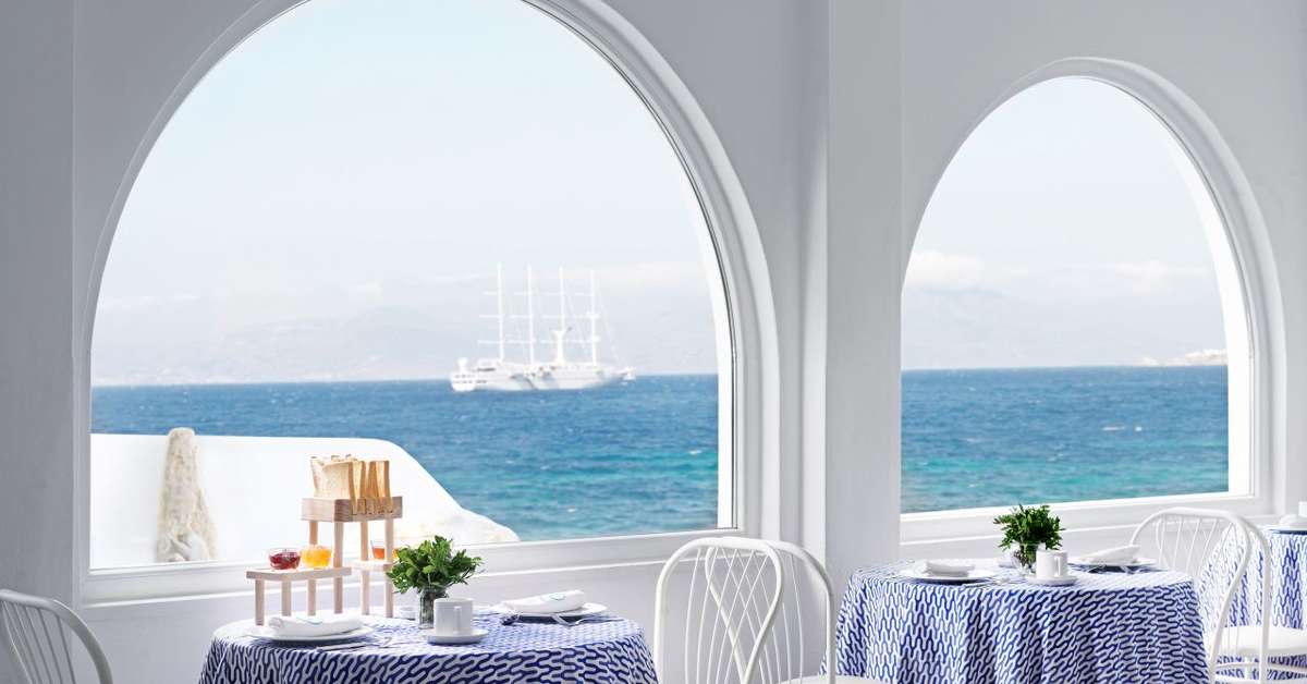Een foto van de faciliteiten bij Mykonos Bay Hotel
