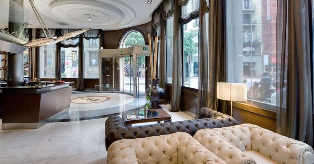 Een foto van het interieur van Hotel Barcelona Colonial